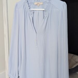 LOFT Soft Blue Blouse for Women